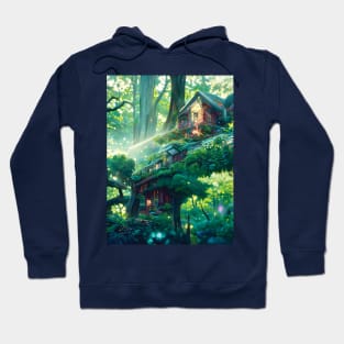 Magical Forest and Its Secret Beautiful Cottage in Jungle Hoodie